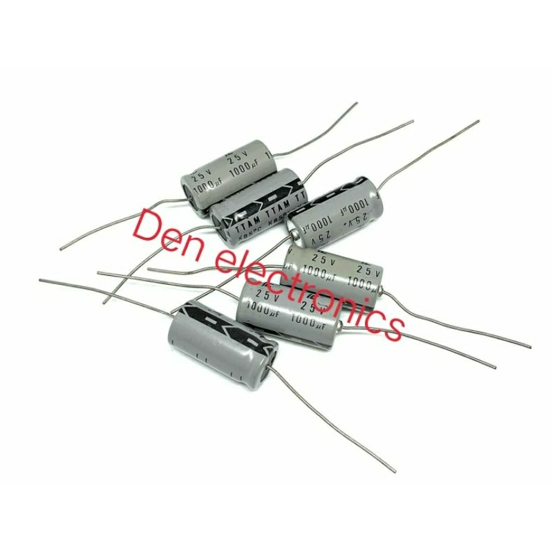 c-หางหนู-1000uf-25v-capacitor-หางหนู-85องศา-ราคาต่อชิ้น