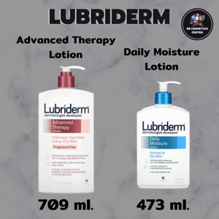 Lubriderm Advanced Therapy Lotion และ Daily Moisture Lotion โลชั่นให้ความชุ่มชื้นอย่างล้ำลึกสำหรับผิวแห้งมาก ขนาด 709 มล
