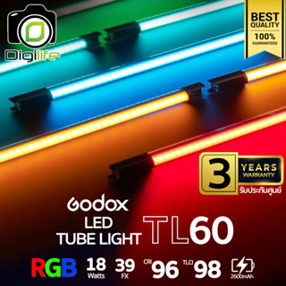 Godox LED TL60 RGB 18W 2700-6500K 2600mAh - รับประกันศูนย์ Godox Thailand 3ปี ( Stick, Tube )