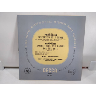 1LP Vinyl Records แผ่นเสียงไวนิล  PERGOLESI CONCERTINO IN F MINOR   (E14A51)