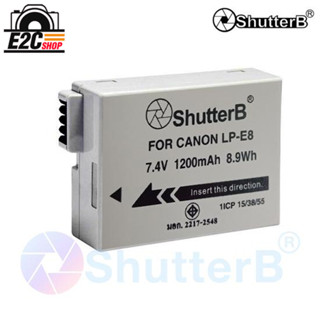 แบตเตอรี่ยี่ห้อ Shutter B กล้อง Canon LP-E8