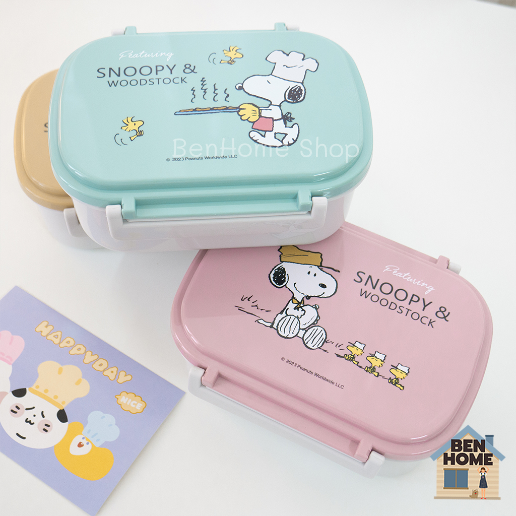 moshi-moshi-กล่องข้าวลาย-snoopy-ความจุ-700-ml-พร้อมส่ง