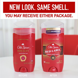 กลิ่น RED LABEL เนื้อเจลสีขาว Old Spice โรลออนดับกลิ่นเต่า สูตรเหงื่อน้อยแต่เต่าเหม็น โทนผู้ดีจิบไวน์ เนี๊ยบหรู มีสไตล์