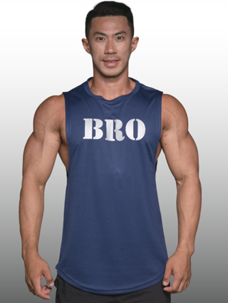 BRO เสื้อแขนกุดเว้าแขนกว้าง Drop Arm Sleeveless Muscle Shirt