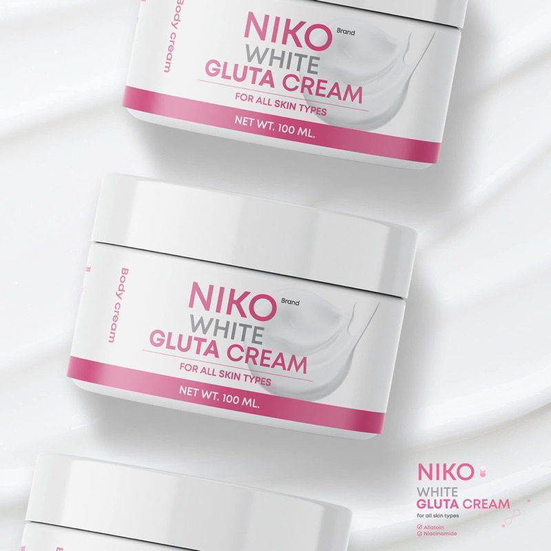 ของแท้-พร้อมส่ง-ครีมกลูต้านิโกะ-niko-white-gluta-cream-ครีมผิวขาว-ครีมกลูต้าniko-ขาวไวเน้นขาว-100ml-กลิ่นหอม-ซึมไว