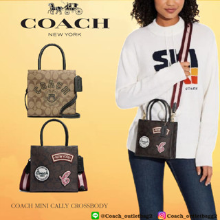 Coach  Mini Cally Crossbody In Colorblock Signature Canvas