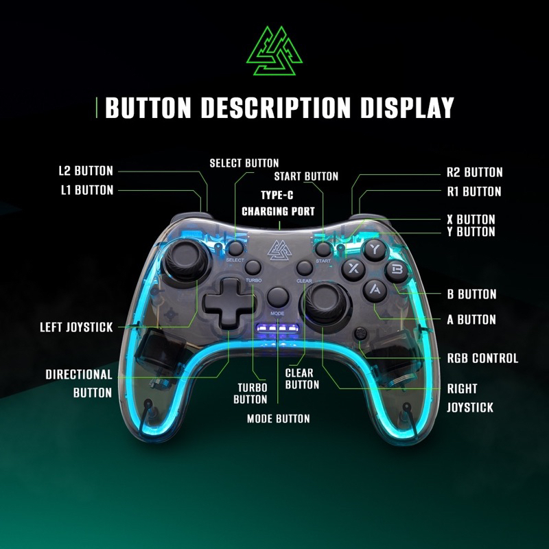 type-j2-ega-จอยเกม-controller-type-j2-จอยเกมมิ่งไร้สาย-ของแท้รับประกันสินค้า-1-ปี