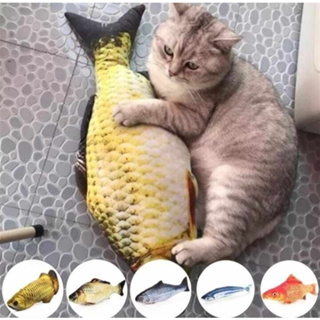 ของเล่นแมว ตุ๊กตาปลาของเล่นสำหรับแมว ขนาด 20 ซม. ตุีกตาปลา (ดิ้นไม่ได้) พร้อมส่ง