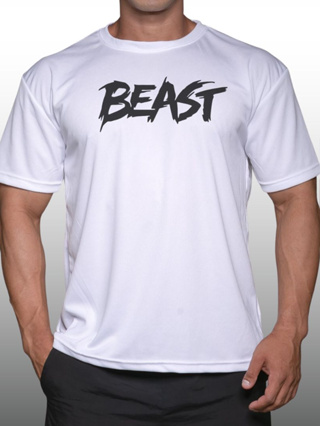 BEAST เสื้อยืดแขนสั้นผู้ชาย Men’s Gym Workout Bodybuilding Muscle T-Shirt