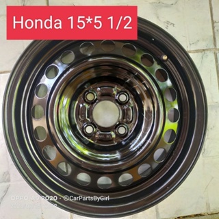 (ราคาต่อวง)ล้อกะทะ Honda ขอบ15 15*5 1/2  เก็บสีใหม่