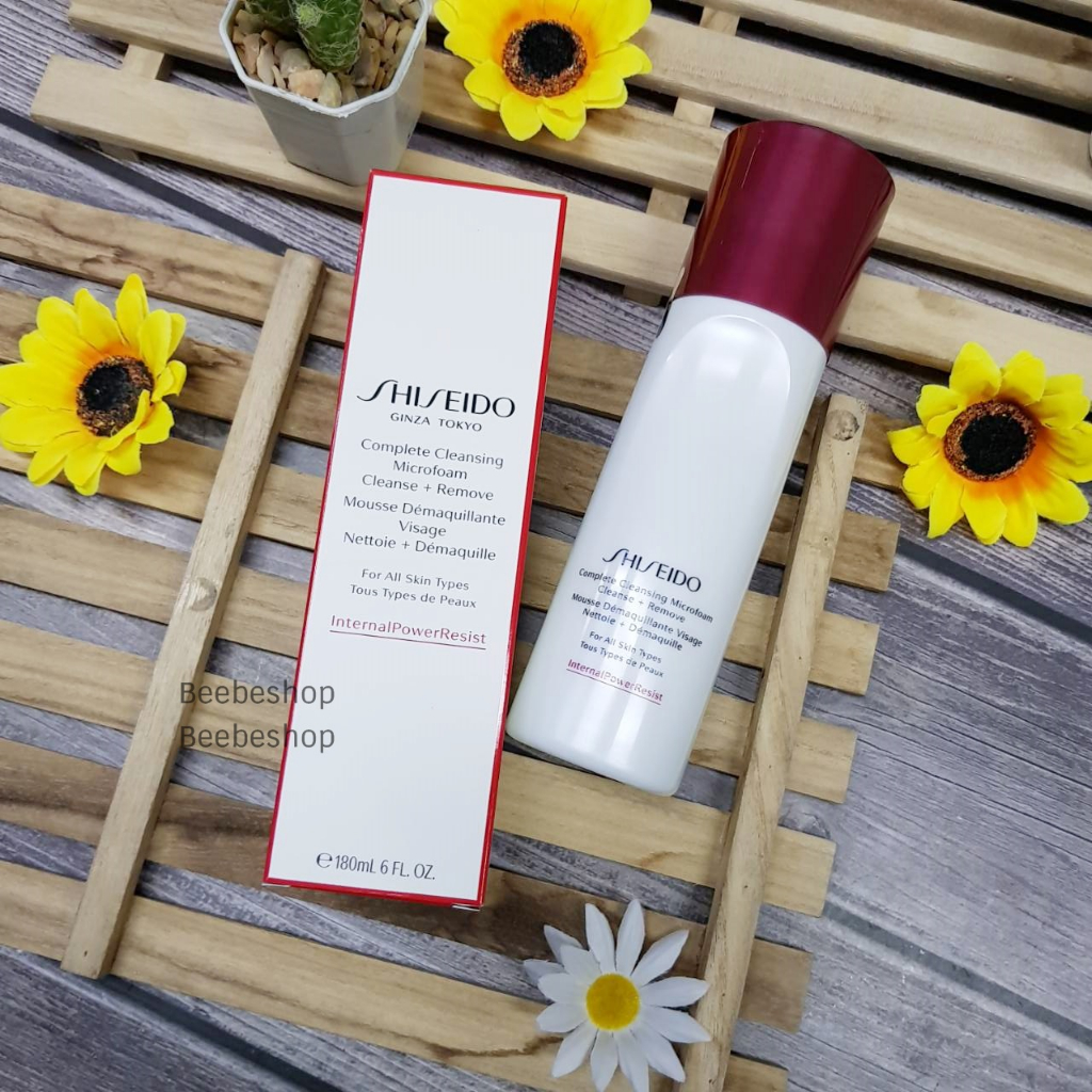 shiseido-complete-cleansing-microfoam-180ml-ผลิต-03-2023-โฟมล้างเครื่องสำอาง