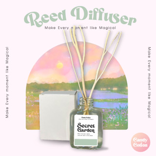 ✨New!! ก้านไม้หอม กลิ่น Secret Garden(30 ml.) น้ำหอมปรับอากาศ Reed Diffuser ฟรี! ก้านไม้งา กลิ่นของสวนที่มีความพิเศษ🎄