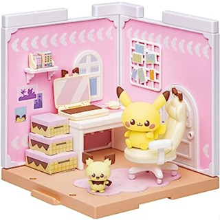 พ็อกเก็ตมอนสเตอร์ Pokemon Poke Piece House ห้องงานอดิเรก Pichu &amp; Pikachu