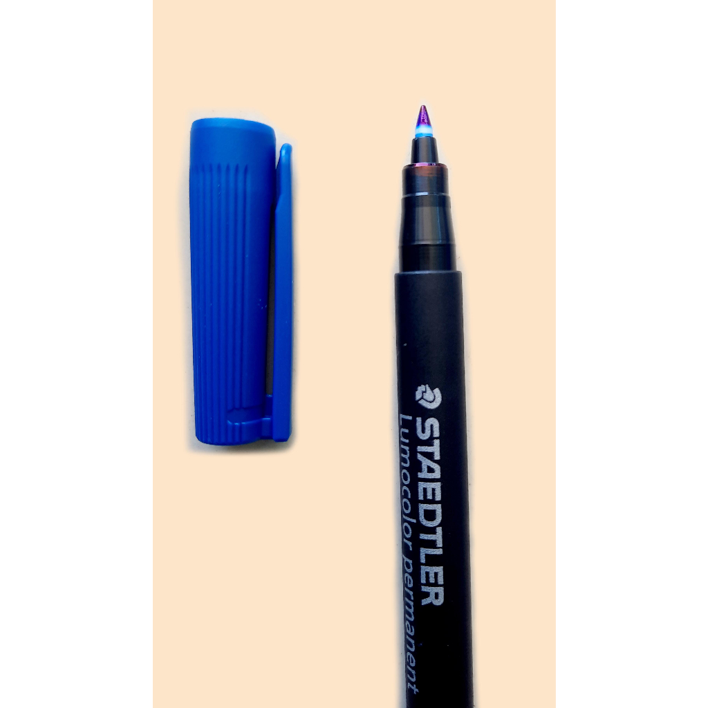 ปากกาเขียนแผ่นใส-ลบไม่ได้-staedtler-1-ด้าม-เปิดบิล-vat-ได้-permanent-หัว-f-ปากกามาร์คเกอร์-ปากกาเขียนcd-ปากกาลบไม่ได้