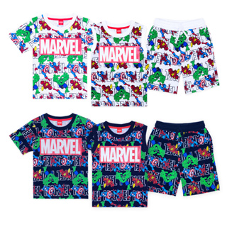 Marvel Boy T-shirt&amp;Tank and Shorts - เสื้อยืด เสื้อกล้าม กางเกงเด็กผู้ชาย ลายรวมฮีโร่มาร์เวล เด็ก1-7ปี  สินค้าลิขสิทธ์แท้100% characters studio