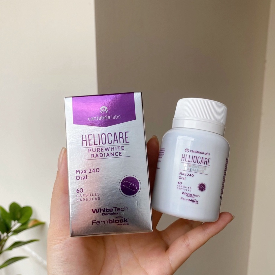 heliocare-purewhite-radiance-max-60capขาวใสออร่า-หมดปัญหากระฝ้า-จุดด่างดำ-ลดริ้วรอย-ผิวเนียนใส