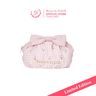 [NEW Collection] Tulip Embroidered Ribbon Pouch Bag