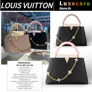 1หลุยส์ วิตตอง👜Louis Vuitton CAPUCINES MM BAG Women/Shoulder Bag /กระเป๋าถือ/ M22512