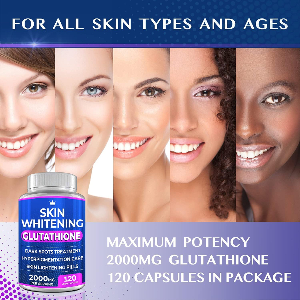 พร้อมส่ง-skin-whitening-glutathione-pills-120-capsules-2000mg-lightening-dark-spots-melasma-amp-acne-scar-remover
