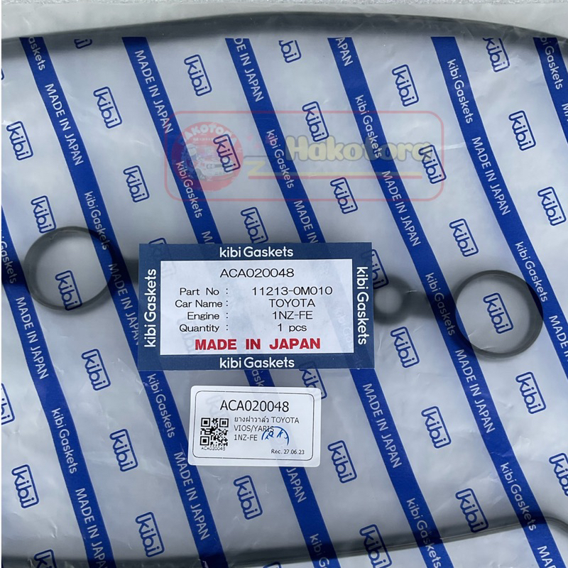 ยางฝาวาล์ว-kibi-japan-toyota-vios-yaris-ปี03-14-เครื่อง-1nz-2nz-11213-0m010-เกรดแท้ญี่ปุ่น