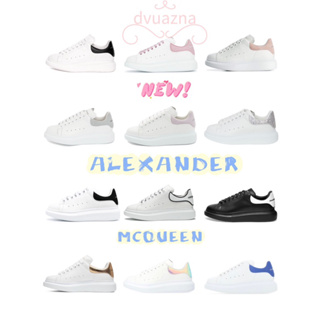 แบรนด์ใหม่ 100% ของแท้ Alexander McQueen รองเท้าผ้าใบแฟชั่นหลายสไตล์