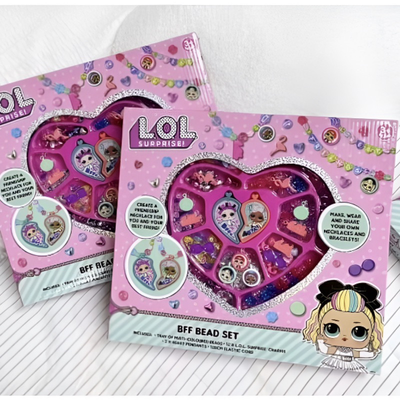 ชุดร้อยลูกปัดสำหรับเด็กของแท้ยี่ห้อ-l-o-l-surprises-bff-bead-set