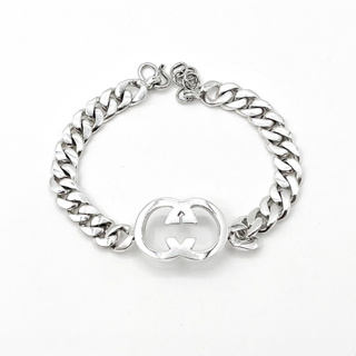 สร้อยข้อมือ CC เนื้อเงินแท้ สร้อยข้อมือเงินห่วงโซ่ เลสเงินแท้ 925 : DSP 925 Sterling Silver Bracelets [CSP0307]