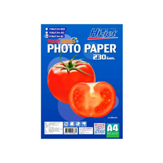 กระดาษโฟโต้ ผิวมัน Hi-jet  Inkjet Fruit Series Glossy Photo Paper 230 แกรม A4