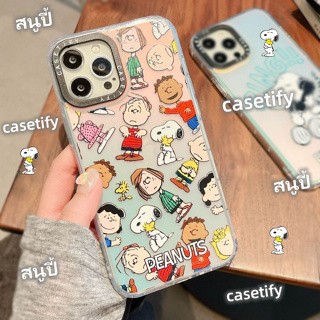 😍👉🏼สินค้าสปอต👈🏼😍เคสไอโฟน11 เคสกันกระแทก Case iPhone 14 13 12 Pro Max casetify สนูปี้ เลเซอร์ การ์ตูน เคส for iPhone 13