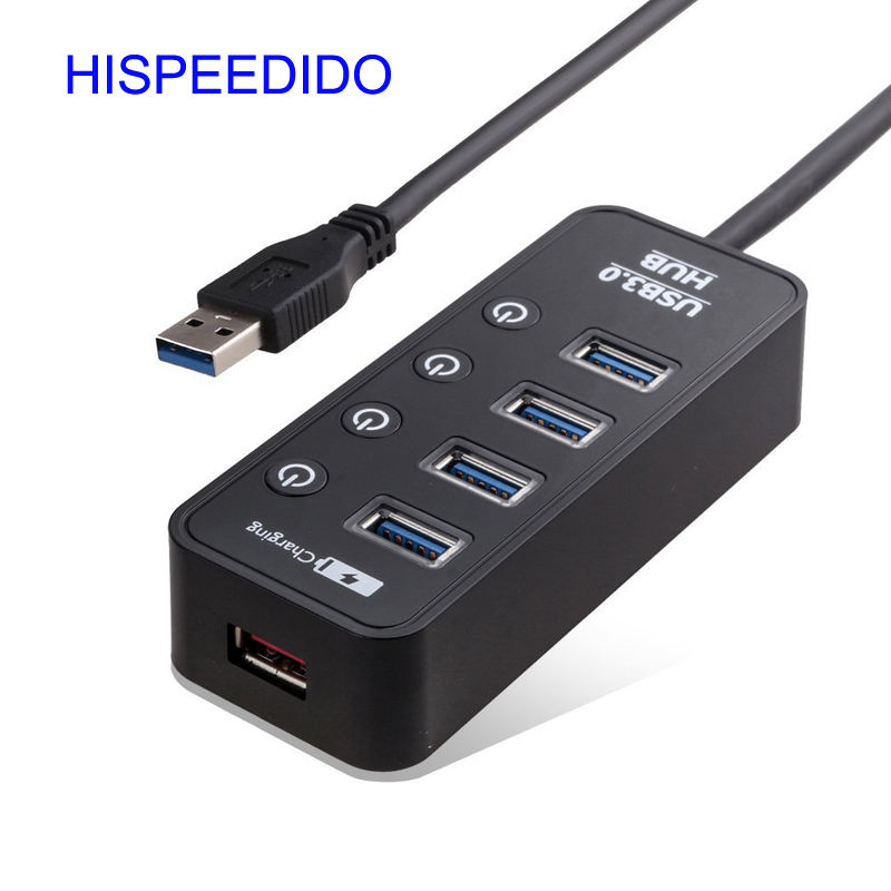 sabrent-4-พอร์ต-usb-3-0-hub-พร้อมสวิตช์เพาเวอร์และไฟ-led-ไม่มี-adapter-ให้