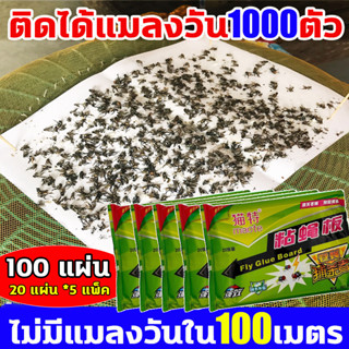 👍จับแมลงวัน1000ตัวได้👍กาวดักแมลงวัน ที่ดักแมลงวัน แผ่นติดแมลงวัน กาวติดแมลงวัน แผ่นดักแมลงวัน ดักแมลงวัน กาวแมลงวัน