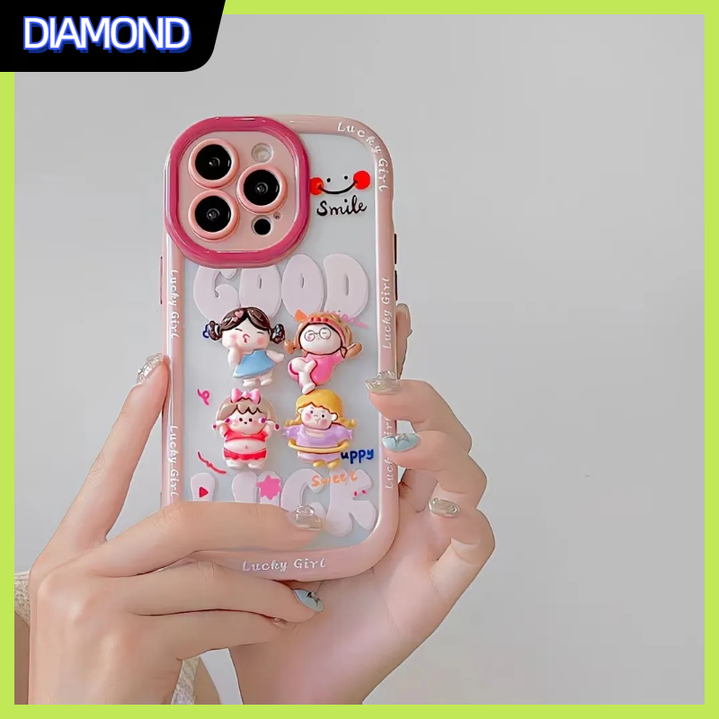 คูปองเคลม-case-for-iphone-11-12-สาวน้อย-เคส-14-13-12-11-pro-max-วัสดุซิลิโคน-การป้องกันอย่างเต็มที่