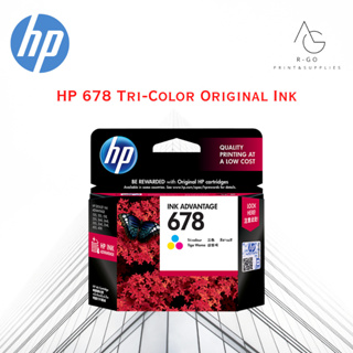ตลับหมึก HP 678 Tri-color Ink Cartridge ของแท้ 100%