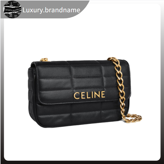 เซลีน-celine-matelasse-monochrome-quilted-calfskin-กระเป๋าสะพายโซ่