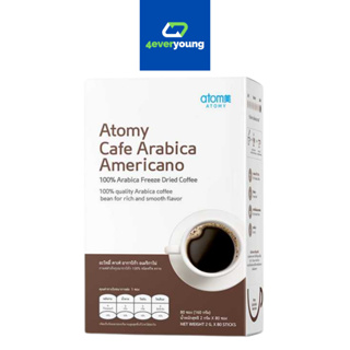 อะโทมี่ คาเฟ่ อาราบิก้า อเมริกาโน่ ( 80 ซอง) Atomy Cafe Arabica Americano 100%  ชนิด Freeze Dried จากเกาหลี