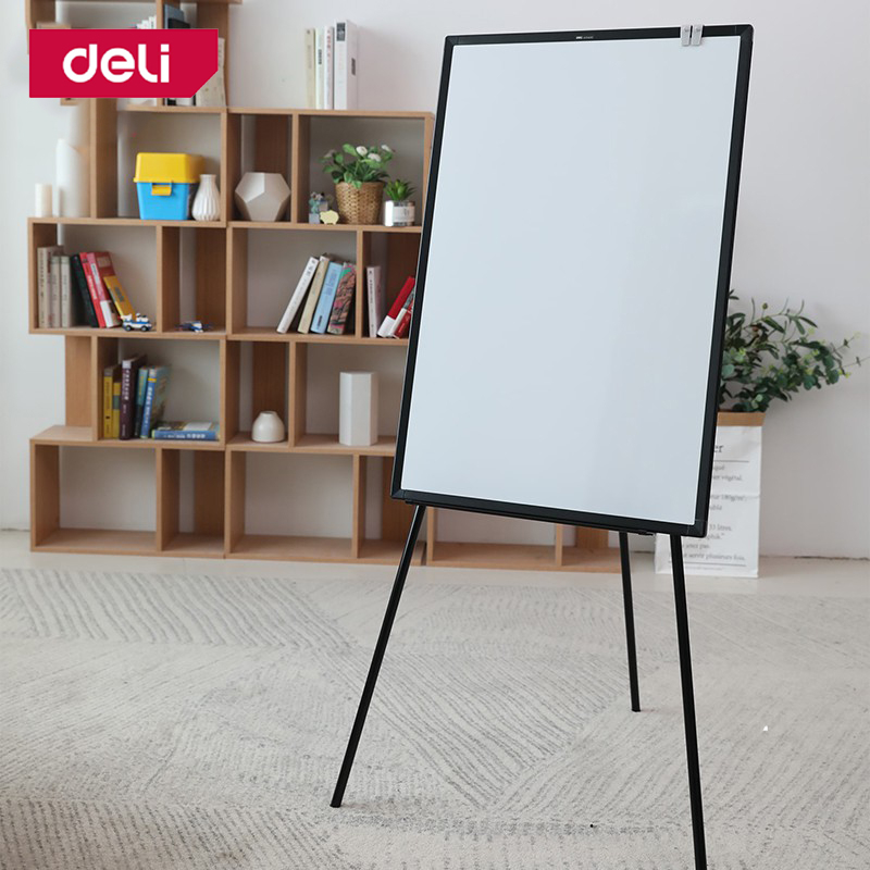 deli-กระดานฟลิปชาร์ท-กระดานไวท์บอร์ดฟลิปชาร์ท-กระดานขาตั้ง-กระดานไวท์บอร์ด-เขียนลื่น-ลบง่าย-whiteboard