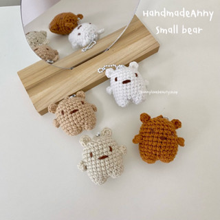 Handmade🐻 ที่ห้อยน้องหมีถักไหมพรม สายจุดไข่ปลา