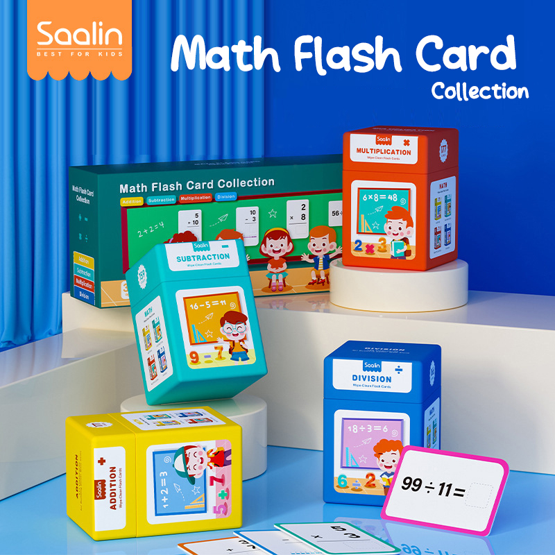Saalin Math Flash Card Collection การ์ดเกมคณิตศาสตร์ | ของเล่นเสริม ...