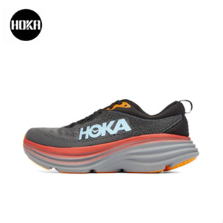 HOKA ONE ONE Bondi 8 Grayish blue ของแท้ 100 %  Sports shoes Running shoes style