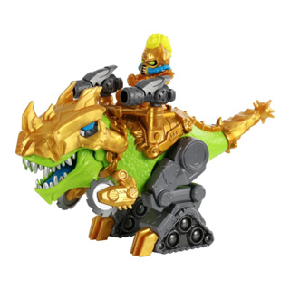 (ของแท้100%) TREASURE X Dino Gold Battle Rex Dino Dissection. 16 Level of Adventure