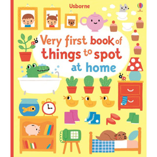 Usborne books Very first book of things to spot at home 6M+  หนังสือ คำศัพท์ภาษาอังกฤษ  สำหรับเด็ก 6 เดือนขึ้นไป