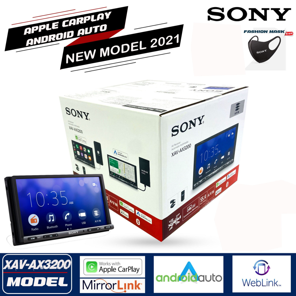 จอติดรถยนต์-sony-xav-ax3200-new-ขนาดหน้าจอ-6-95นิ้ว-เสียงดีมาก-ใช้งานง่าย