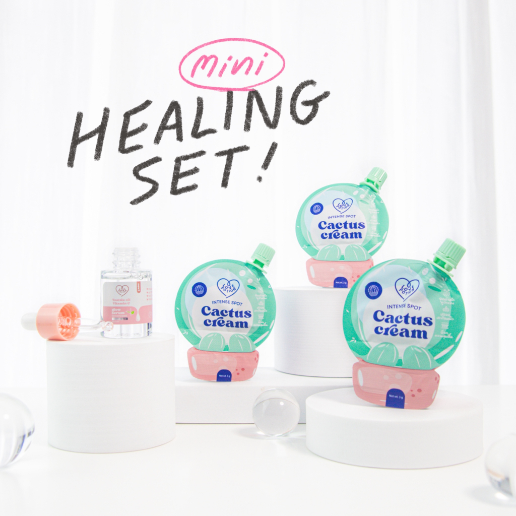 ภาพหน้าปกสินค้าส่งฟรี LOVEPOTION MINI HEALING SET เลิฟโพชั่นมินิฮีลลิ่งเซต (เซตกู้ผิว) จากร้าน lovepotion.official บน Shopee