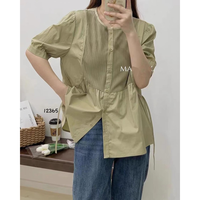 coco-top-เสื้อเชิ้ตมีกระดุมน่ารักๆ-pre-order