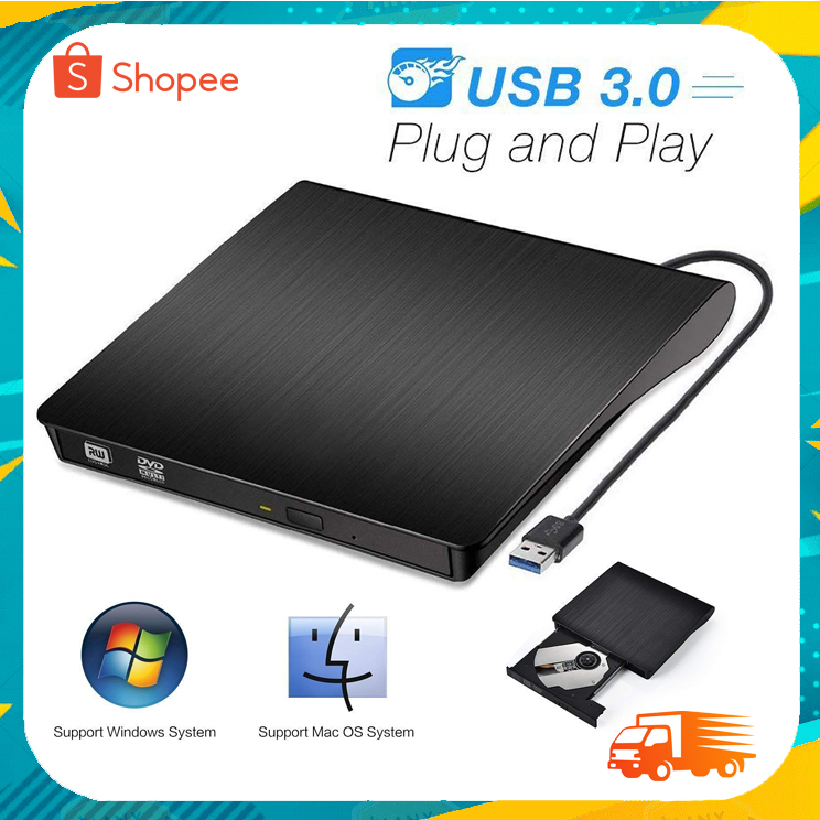 Driver Portable External Optical Drive CD DVD RW ROM USB 3.0 DVDRW