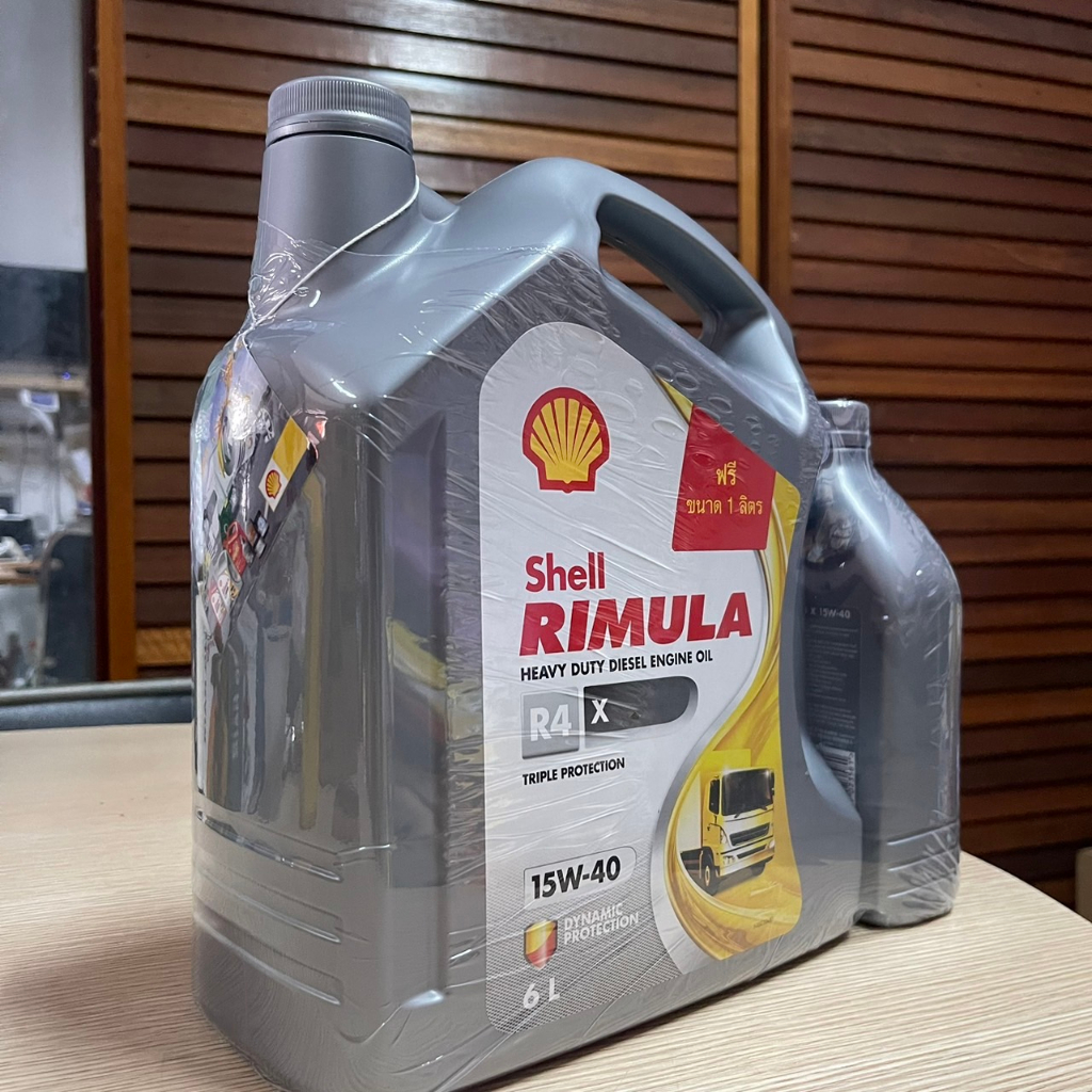 shell-rimula-r4x-15w-40-น้ำมันเครื่องสำหรับเครื่องยนต์ดีเซล-ขนาด-6-1-ลิตร