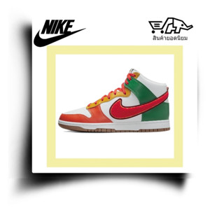 Nike Dunk High retro university "chenilleswoosh" รองเท้าผ้าใบหุ้มข้อระดับกลางกันลื่นที่ดูดซับแรงกระแทกได้ดี