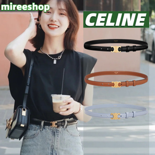 🍒เซลีน Celine เข็มขัดทรียงฟ์ขนาดเล็ก หนัง TAURILLON Belt