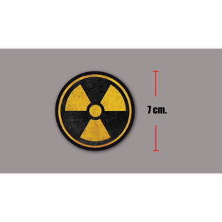 sticker pvc radiation area สติกเกอร์ รังสีงานออฟเซ็ทแท้ pvc กันน้ำ กันแดด