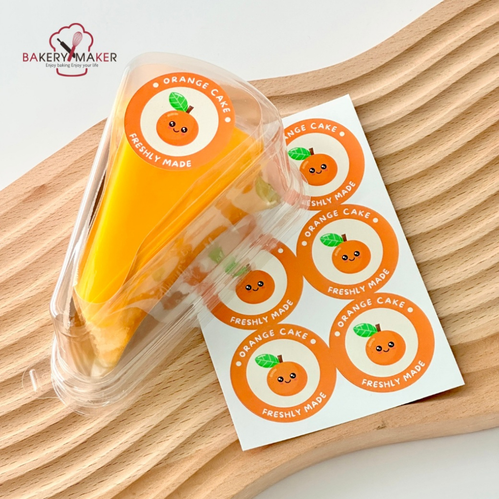 สติกเกอร์-เค้กส้ม-ตกแต่งกล่องเค้ก-มี-3-แบบให้เลือก-sticker-orange-cake-ส้ม